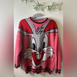 No Source | Bugs Bunny Pink Sweater
